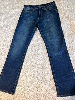 Lucky Brand Men's Straight Dark Blue Denim Jeans